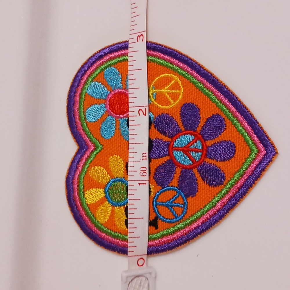 Peace Patch Embroidered Iron-On Patch - image 4